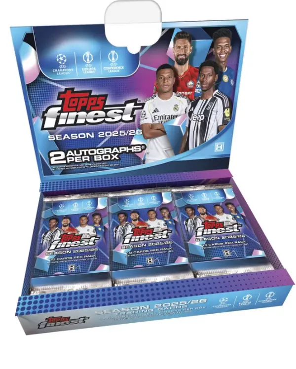 2025/26 Topps UEFA Club Competitions Finest Soccer Hobby Box