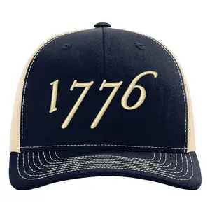 1776 Mesh Trucker Hat - Richardson 112 - 3D Puff Embroidery