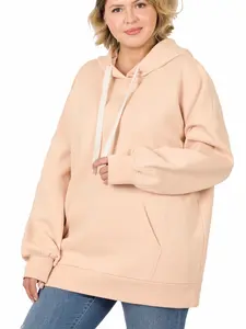 PLUS OVERSIZED HOODIE LONGLINE SWEATSHIRT