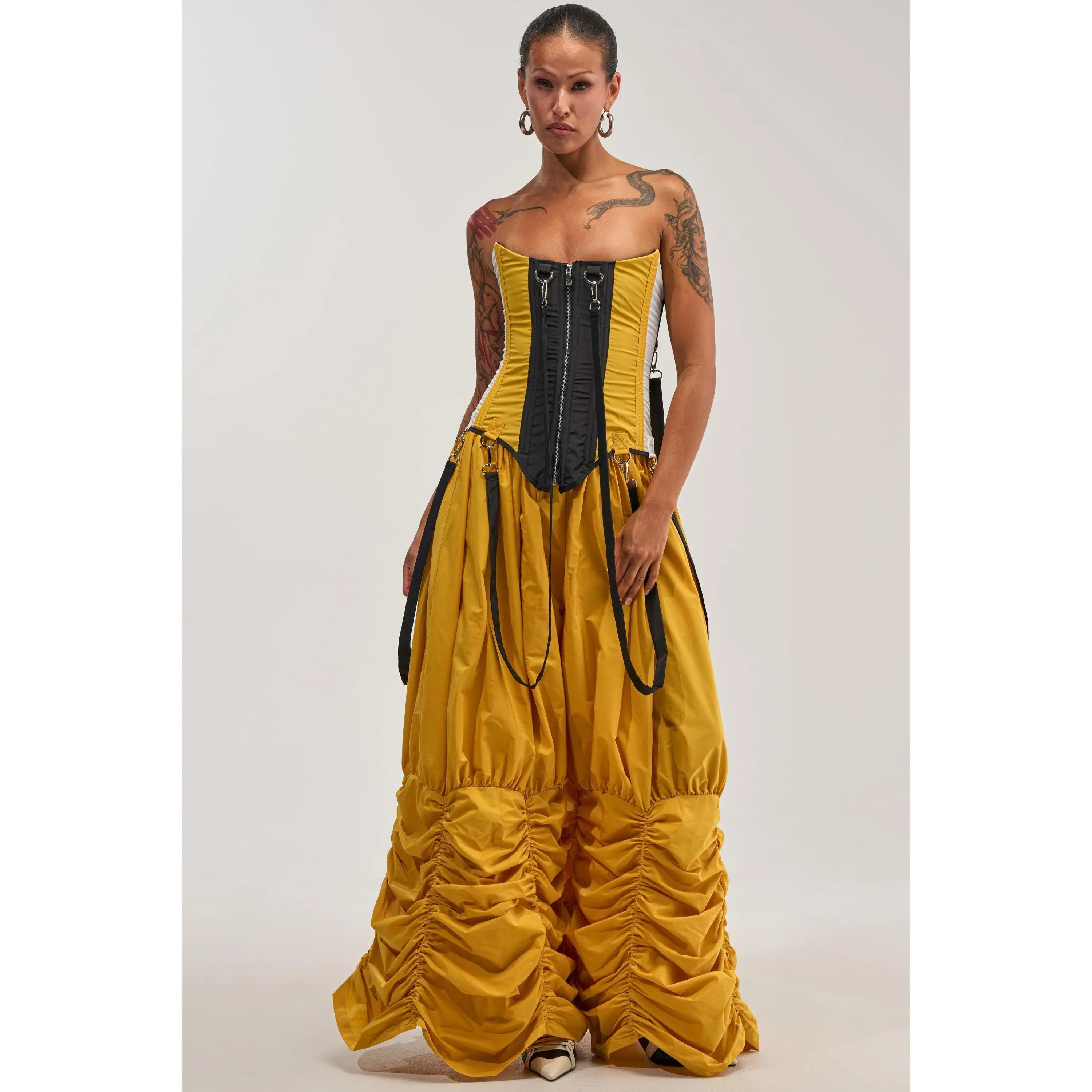 DON'T MIND ME RUCHED JOGGER IN YELLOW