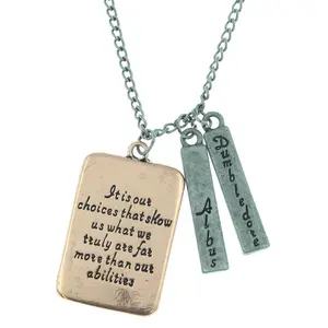 Harry Potter Albus Dumbledore Quote Necklace