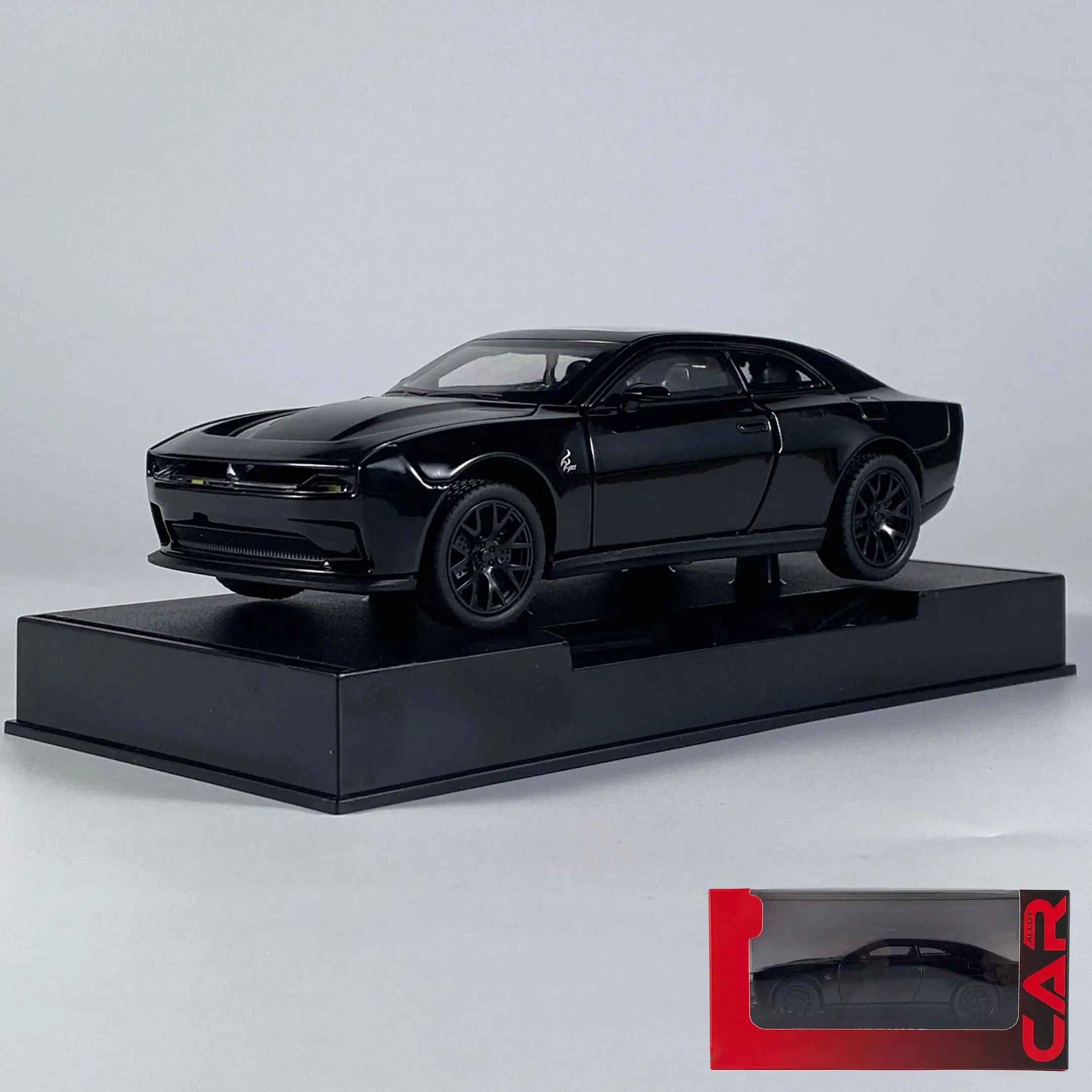 1:32 Scale Dodge Charger Daytona SRT EV Hellcat Alloy Diecast Model Car, Collectible Toy for Boys, Hobby Ornament for Holiday Present, Home Decoration Item (No Excessive Promotional Terms)