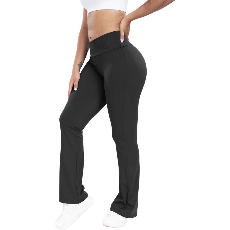 Solid Athletic High Waist Flare Pants for Women, Tummy Control Workout Yoga Running Thouser,Plain Bootcut Skinny Leggings Gym Casual Comfy Sporty Solid Athletic High Waist Flare Pants for Women, Tummy Control Workout Yoga Running Thouser,Plain Bootcut Skinny Leggings Gym Casual Comfy Sporty