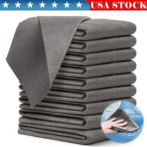 10PCS Magic Glass Cleaning Cloth Microfiber Cleaning Towels for Windows Kitchen