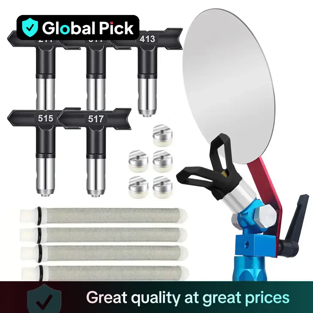 Airless Paint Sprayer Accessories Kit, Spray Guide Accessory Tool with Tip Guard, Spray Tip, Filter for Airless Paint Sprayer, Power Tool Accessories