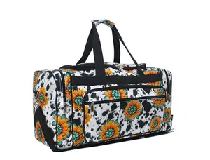 Sunflower Farm Canvas 23" Duffle Bag Oversized Waterproof