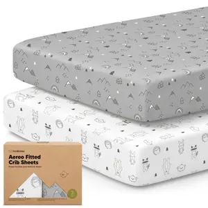 2-Pack Aereo Fitted Crib Sheets