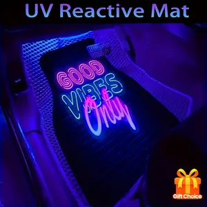 4-piece set of car floor mats, water-absorbent and non-slip, washable--fashionable protection for sedans, vans, and SUVs, suitable for all seasons, an excellent gift for both men and women for Christmas and Halloween, vehicle-specific floor matscs