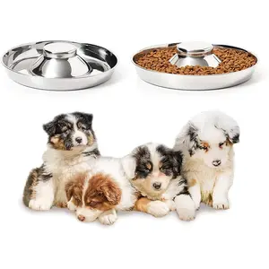 Stainless Steel Dog Bowls Set of 2 - Food and Water Feeders for Small, Medium, and Large Dogs
