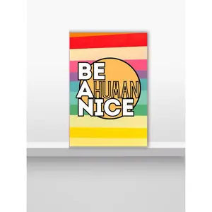 Be A Nice Human Journal with Habit Trackers & Weekly Planner 121 Interior Pages for Goal Setting and Habit Formation