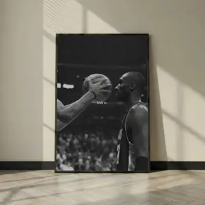 [SALE UP TO 45%] Kobe Bryant Lock in Poster, Mamba Mentality Motivation Print Sports Room Decor Athlete Focus Gym Poster