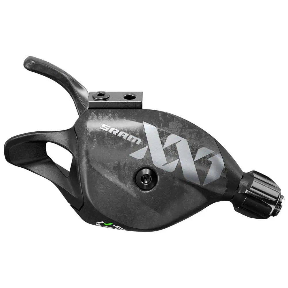 SRAM XX1 Eagle Carbon Fiber 12-Speed Rear Single Click Trigger Shift Lever - Discrete Clamp Mount, Sealed Bearings, Lunar Color, Cohesive Appearance, Durable, E-MTB Optimized, Lightweight, Smooth Gear Shifts, Matchmaker-X Compatible, For Demanding Trails,