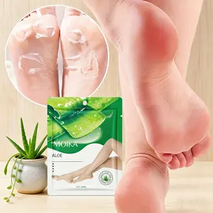 Aloe Vera Intensive Foot Care Mask, Moisturizing Exfoliating Foot Peel for Dry Cracked Feet, Unisex 40ML with Moisture Lock Socks