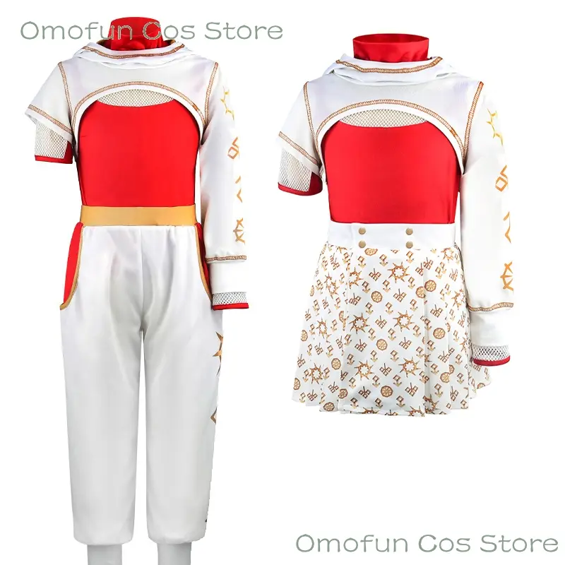 Zombies4 Cosplay Vampire Nova Cosplay Bright Costume Shirt Pants Women Kids Size Girls Clothes Halloween Party Dress-up Roleplay