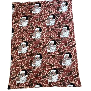 Baby Blanket Camo Santa Claus Soft Outdoor Bedding Baby Minky Blanket Christmas Gift
