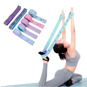 Multi-Section Elastic Yoga Resistance Bands – Adjustable Pull Strap for Dance, Gym, Pilates & Home Fitness