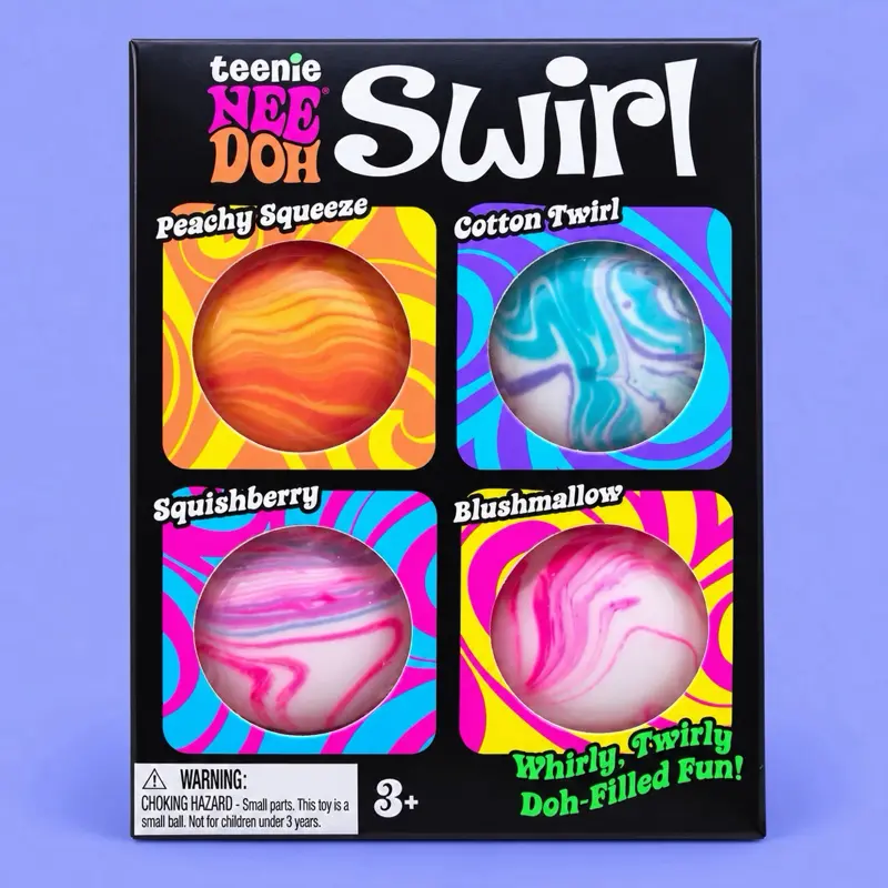 NeeDoh Teenie Swirl 4pk - Collectible
