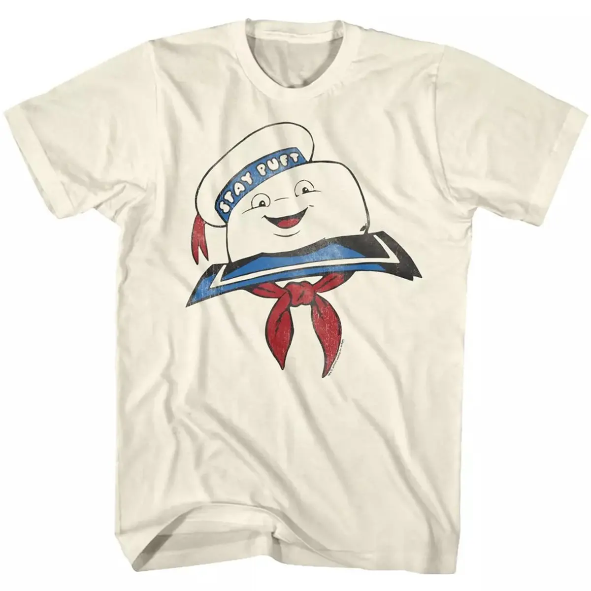 Ghostbusters Stay Puft Marshmallow Man Head Costume Cartoon T-shirt