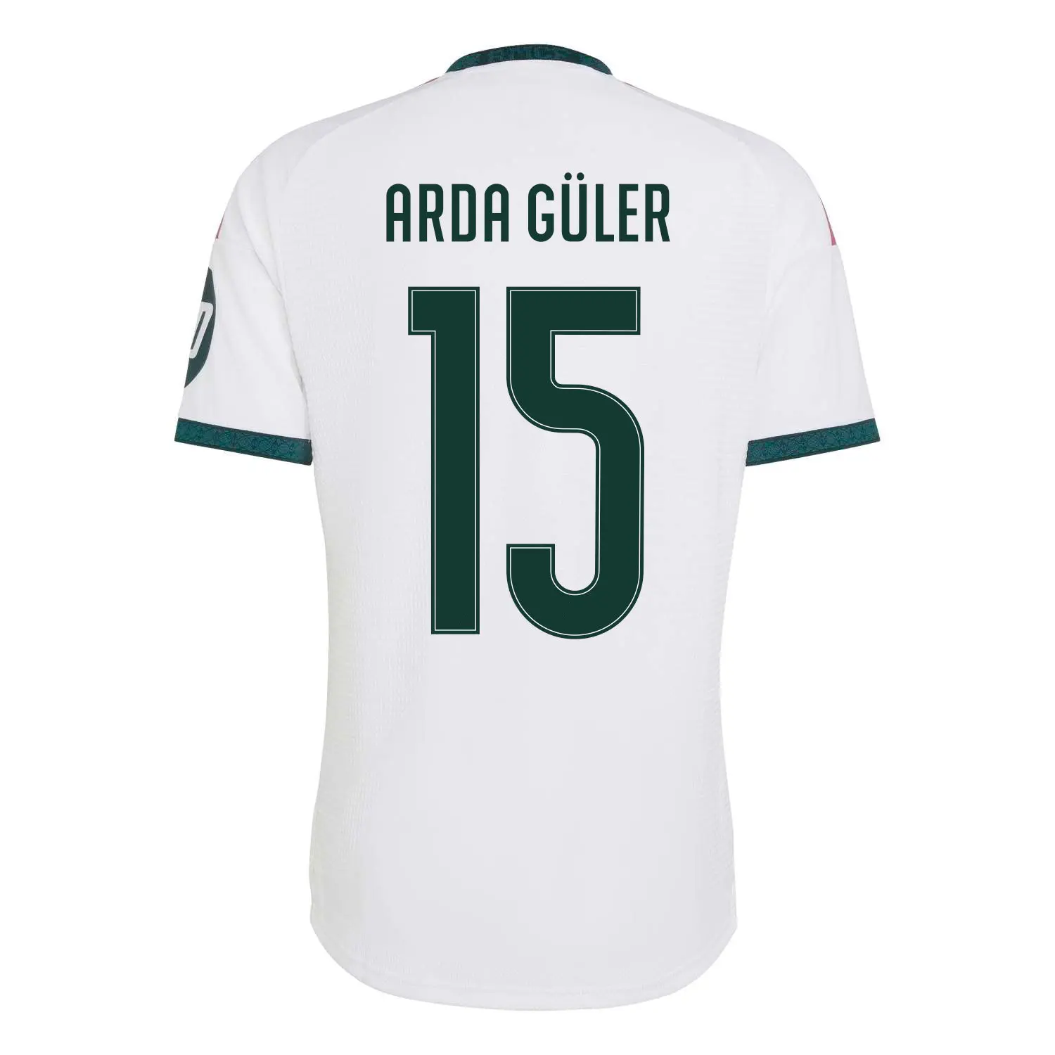 Arda Guler 15 Madrid White Home Soccer Jersey – Lightweight Quick-Dry Football Jersey, Custom Player Name & Number