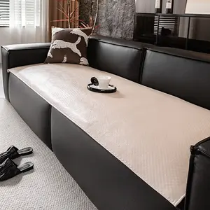 Classic Fashion Leather Sofa Cover, Dustproof Sofa Slipcover, Waterproof, Scratch-Resistant, Dustproof, Dirt Resistant, Non-Slip, Pet Friendly