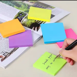 Premium Neon Sticky Note Collection | 18 Self-Adhesive Pads | Multi-Color Organizer Set (Pink, Blue, Orange, Green) | Essential Office & School Supplies