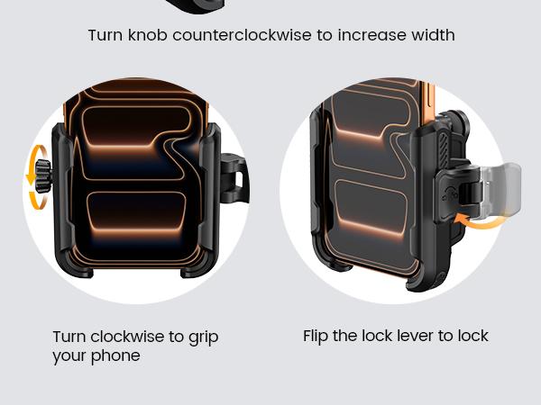 Lamicall Motorcycle Bike Phone Mount - [Upgrade Vibration Dampener] [Camera Friendly] Bike Phone Holder Handlebar Clamp, Bicycle Cell Phone Mount, iPhone 17 16 Pro Max, Galaxy S25 Ultra, 6-7.2" Phones