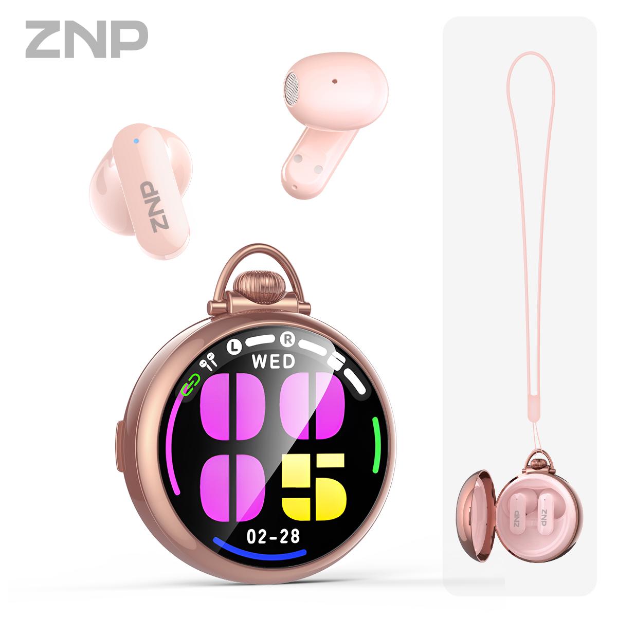 ZNP N03 AI Intelligent Dialogue, AI Earbuds for Conversational Chat Emotional Companionship & Portability Ideal for Social Interaction and Travel Gadget AI robot, AI dialogue capabilities, suitable for games and learning.