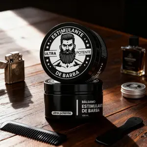 Potente Minoxidil Estimulante de Barba Bálsamo Para Crecimiento De Barba Ultra Potente Barba Crema Beard Growth Balm Thicker Fuller Beard & Hair 100ml