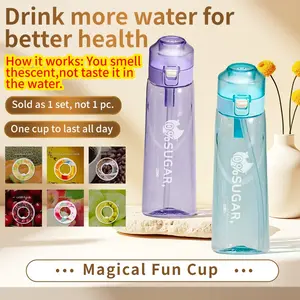This water bottle is made of high-quality Tritan material, helping you meet your daily hydration needs in a healthier and more enjoyable way, Cup, Reusable