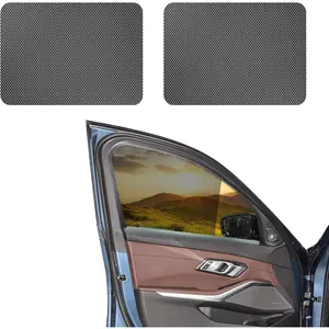 2PCS Car Side Window Sunshade, Removable Window Tint, Static Cling Films Stickers Sun Shade UV Rays Privacy Protector, Universal Washable Reuseable Sun Shade Car Accessories for Cars (2PCS)