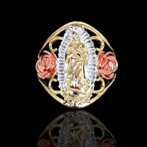 18K Gold Filled Tri-color Guadalupe Ring