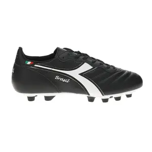 diadora Mens Brasil Italy Og Light Plus Multi-Density Polyurethane Firm Ground Soccer Cleats Cleated, Firm Ground - Black