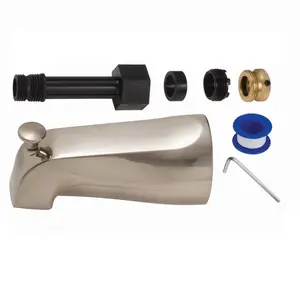 Brass Craft Service Parts  5.13 in. Master Plumber Universal Tub Spout, Satin Nickel