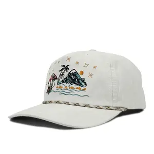Great Sand Dunes Flamingo Embroidered MidProfile Snapback Rope Hat