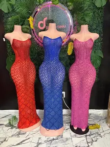 Summer Dress Hot Gem - Red, Blue, and Pink Color Options for Summer Wear