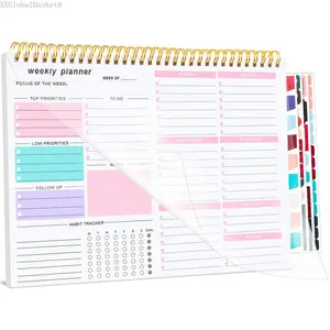 To Do List Notepad, Weekly Desk Planner with 52 Tear Off Sheets Undated Weekly Planner Habit Tracker & Productivity Organizer for Home and WorkXXGlobalBasket8
