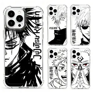 Hot Anime Jujutsus Kaisens Gojo Phone Case for iPhone 17 promax 16 15 14 13 12 11 Pro Max Air X XR XSMAX Shockproof soft silicone Transparent Cover Smartphone Cellphone Protection Protective Casing