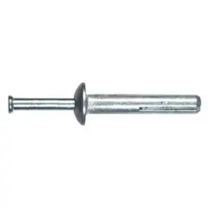 Hillman 1/4" x 1.5" L Steel Mushroom Head Hammer Drive Masonry Anchor (100 Pack)