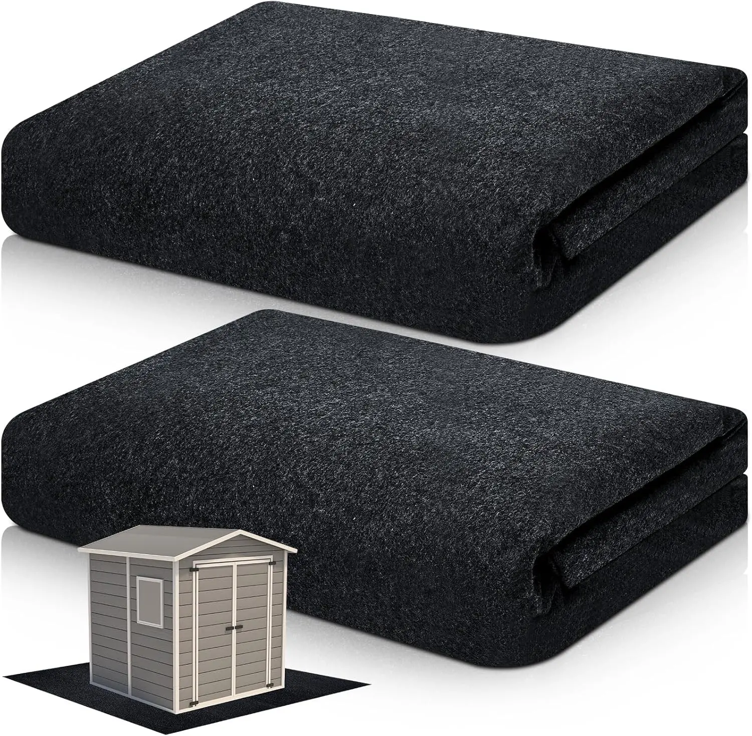 2 count 5 x 3 ft Outdoor Storage Shed Floor Mat  Carport Storage shed mat Non Slip Patio Furniture Mat for Protect