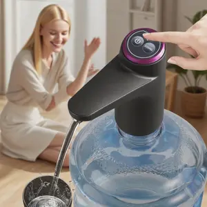 Portable Electric Water Bottle Pump, USB Rechargeable Water Dispenser Multifunction, Automatic Drinking Pump for Outdoor Camping, Home Office, Kitchen Utensils