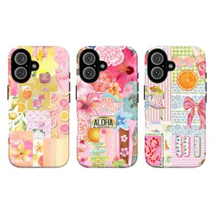 Tropical Paradise Phone Cases| Whimsical Floral & Citrus Collage Designs for Ultimate Style| Compatible with iPhone 16, 15, 14, 13, 12, 11, X, SE & Samsung Galaxy S21 to S24| Vibrant Protective Covers for Beach Vibes