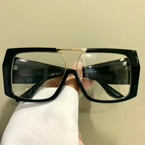 Unisex Stylish Square Frame Glasses, Stylish Trendy Eyewear, Trendy Casual Eyeglasses for Everyday Use, Fashion Accessories for Outdoor Activities, Fashionable Frames Glasses