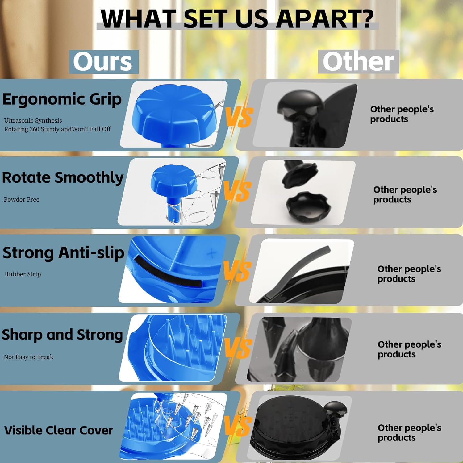 Large Chicken Shredder Tool Twist with Brush – Manual Meat Shredder, Visible Lid, Anti-Slip Base, BPA-Free for Chicken, Pork & Beef