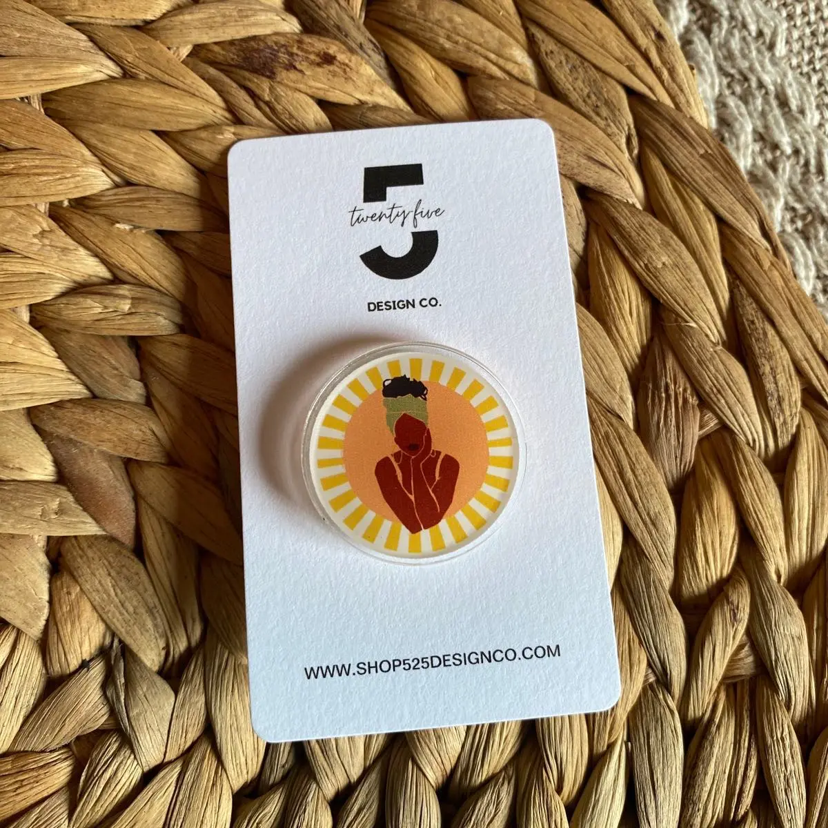 Grand Rising Acrylic Pin Grand Rising Acrylic Pin