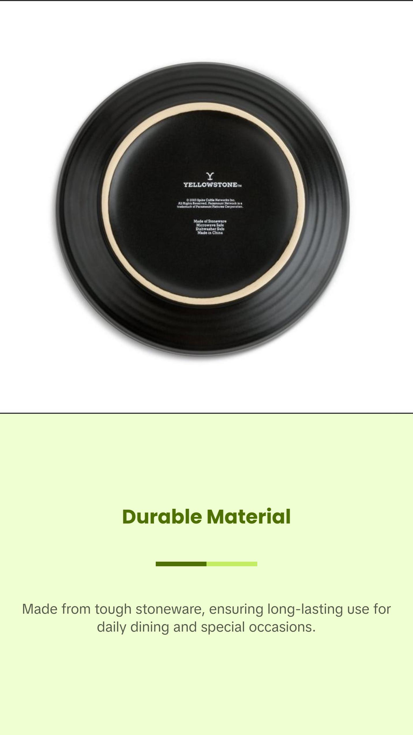 {AUTHENTIC} Yellowstone Ceramic Round Bowl - Beth Collection, Microwave and Dishwasher Safe - Oven yellowstone dinnerware plate bowl {AUTHENTIC} Yellowstone Ceramic Round Bowl - Beth Collection, Microwave and Dishwasher Safe - Oven yellowstone dinnerware plate bowl