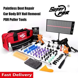 Paintless Car Body Dent Repair Pro Set - Multi-Plug Type Automotive Repair Tool for Body Dent Fix