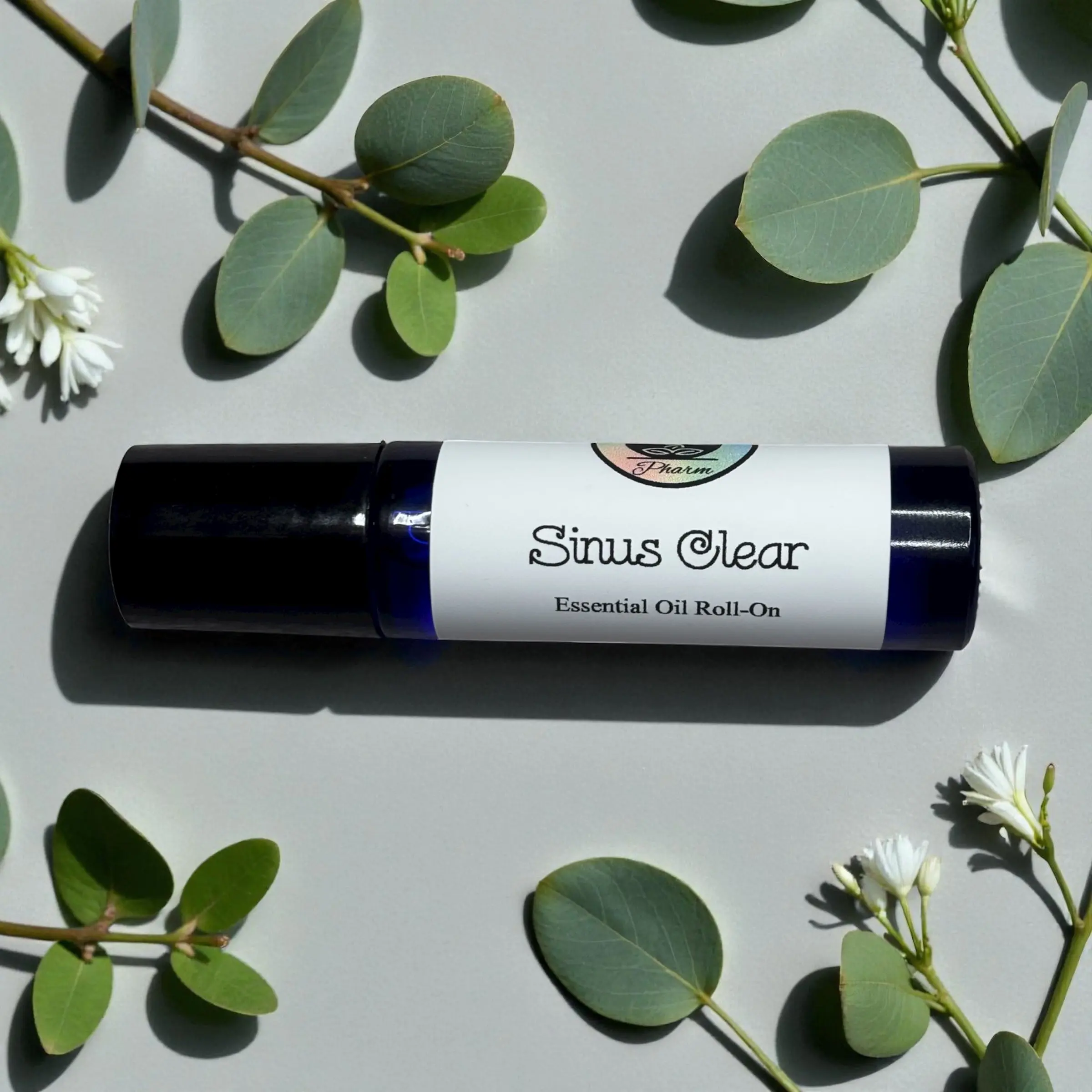 SINUS CLEAR ESSENTIAL OIL ROLL-ON-Stuffy nose, Cold Remedy, Breathing Relief, Eucalyptus Oil
