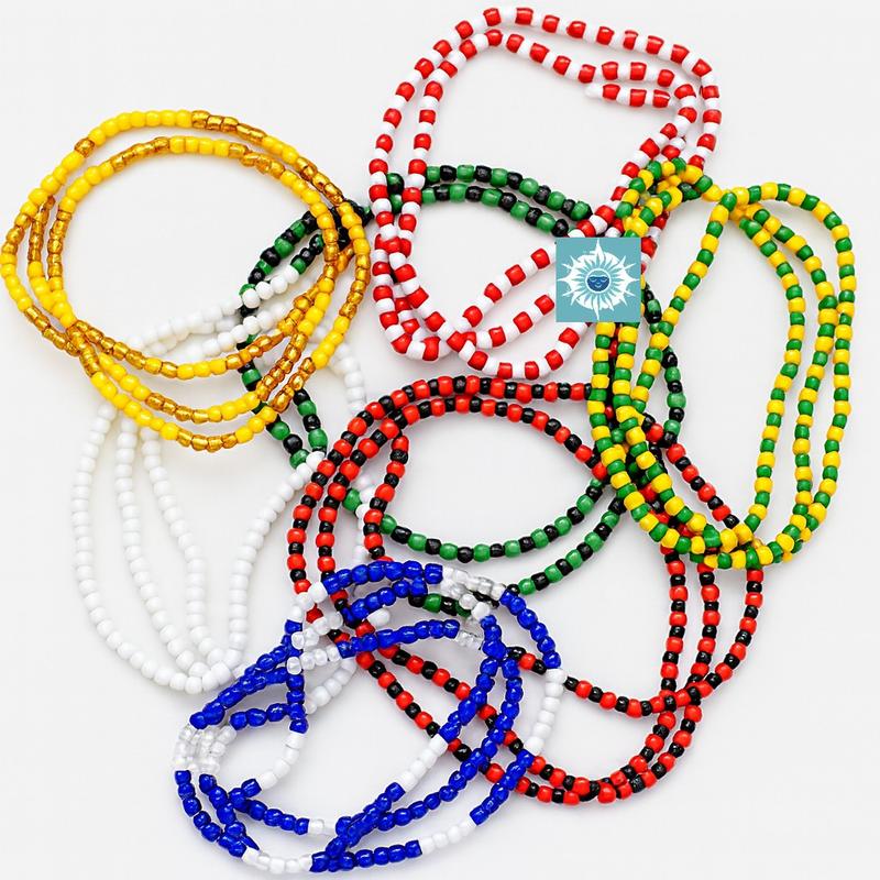 7 Collares de Santeria Obatala, Shango, Oshun, Yemaya, Orula, Elegua y Oggun | Santeria Elekes Beaded Necklaces Set | Yoruba Orisha Protection Beads for Spiritual Rituals & Religion