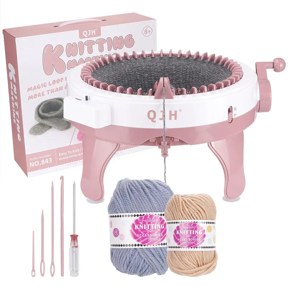 1 Set 48 Needles Handmade Knitting Machine, Handmade DIY Scarf Sweater Hat Sock For Adult & Children, DIY Smart Knitting Machine Gift, for Yarn Handcr