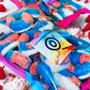 Candy O’s-Mega Size, Blue Punch & Strawberries & Cream